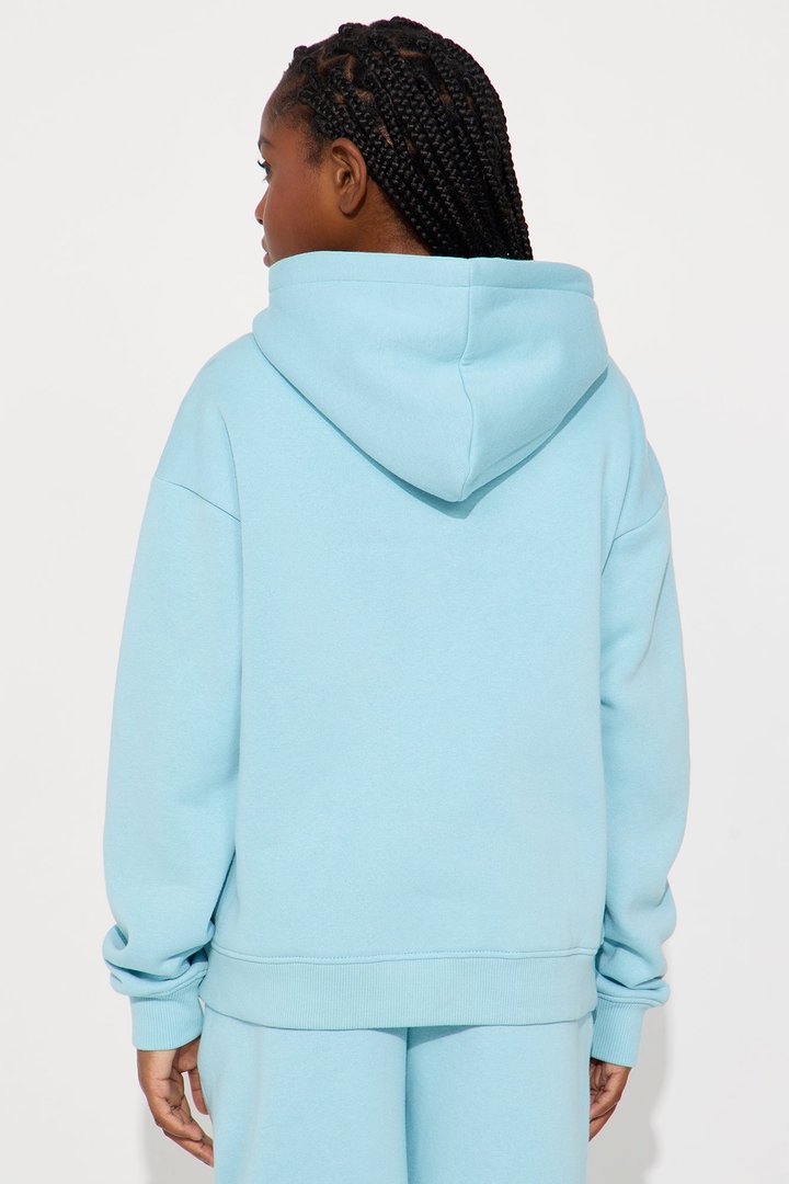 Mini Stole Your Bestie Oversized Hoodie - Light Blue
