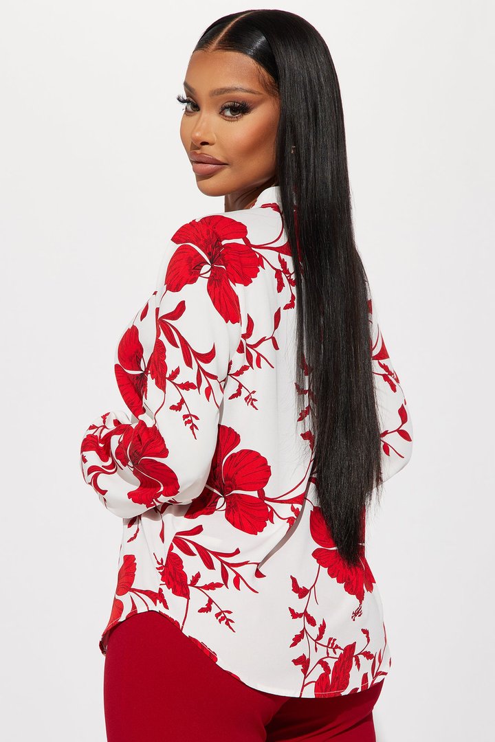 Floral Emotions Top - White/Combo