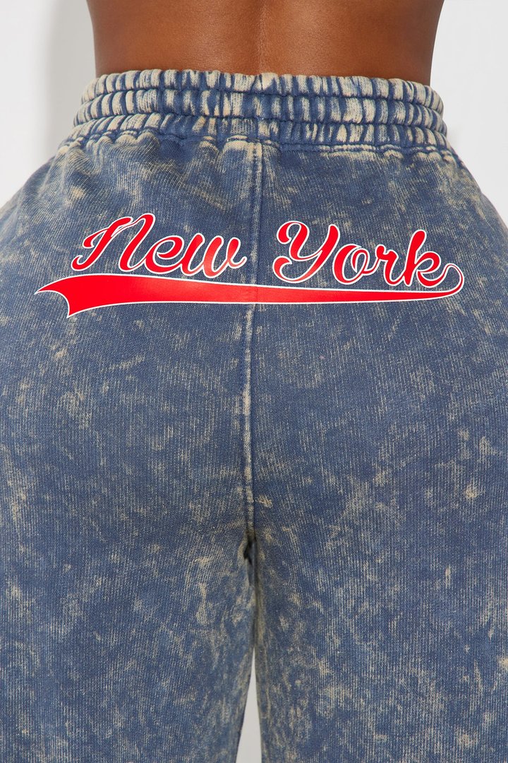 New York Athletic Washed Sweatpants - Navy/combo