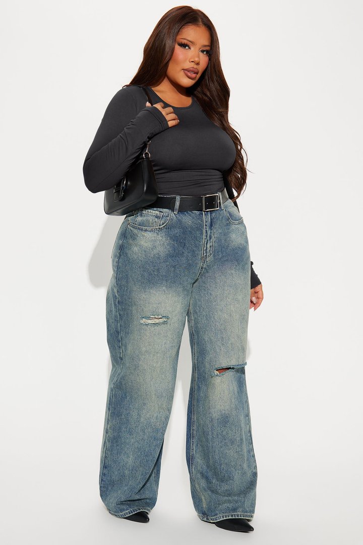 Raven Ruched Top - Charcoal