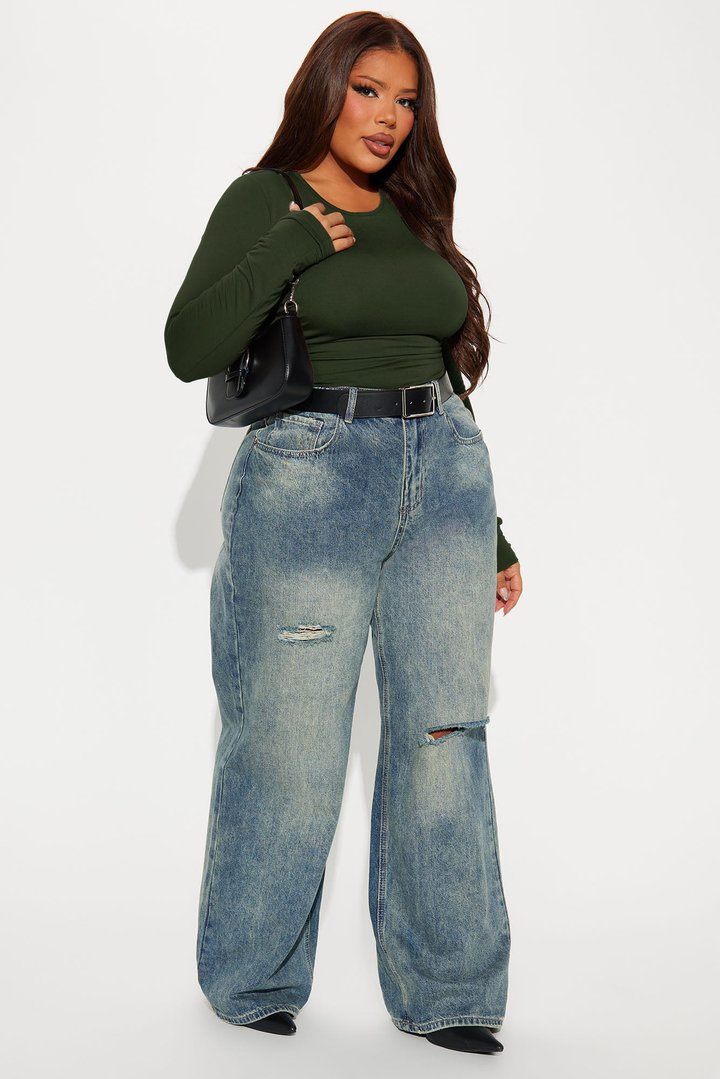 Raven Ruched Top - Olive