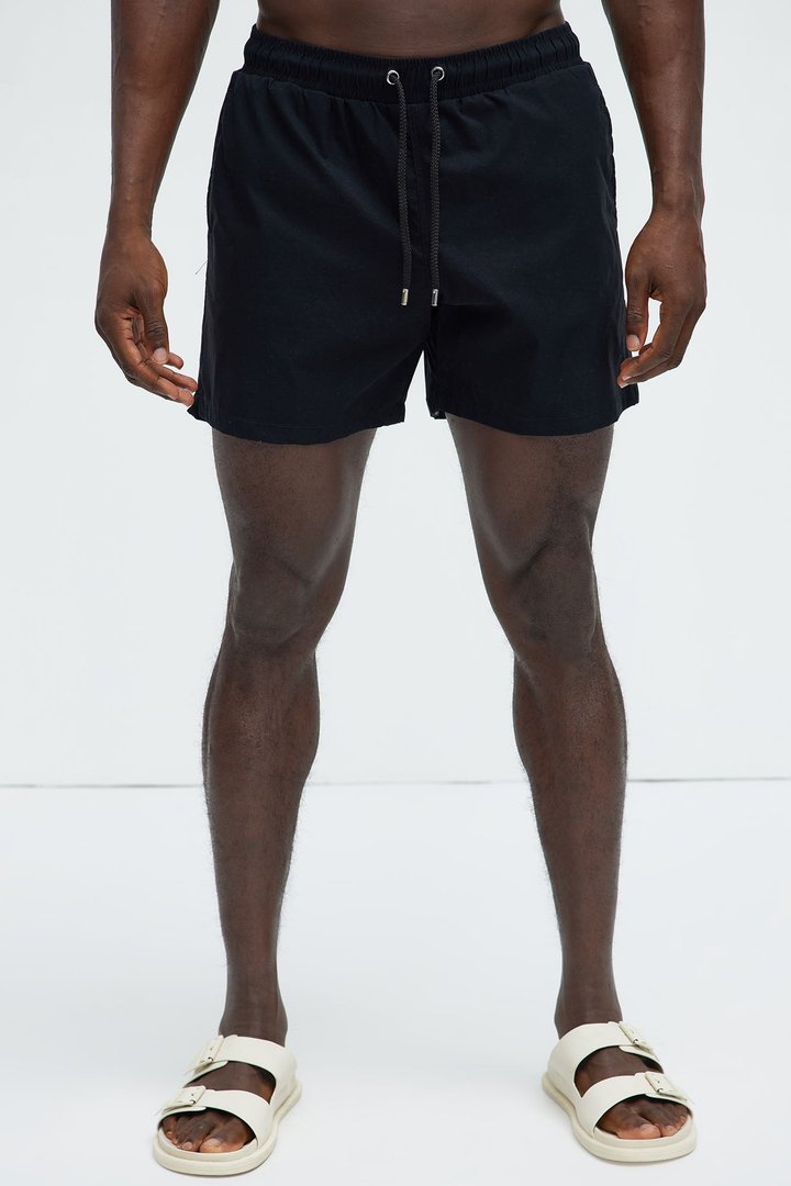 Montez Stretch Swim Trunk 6″ - Black