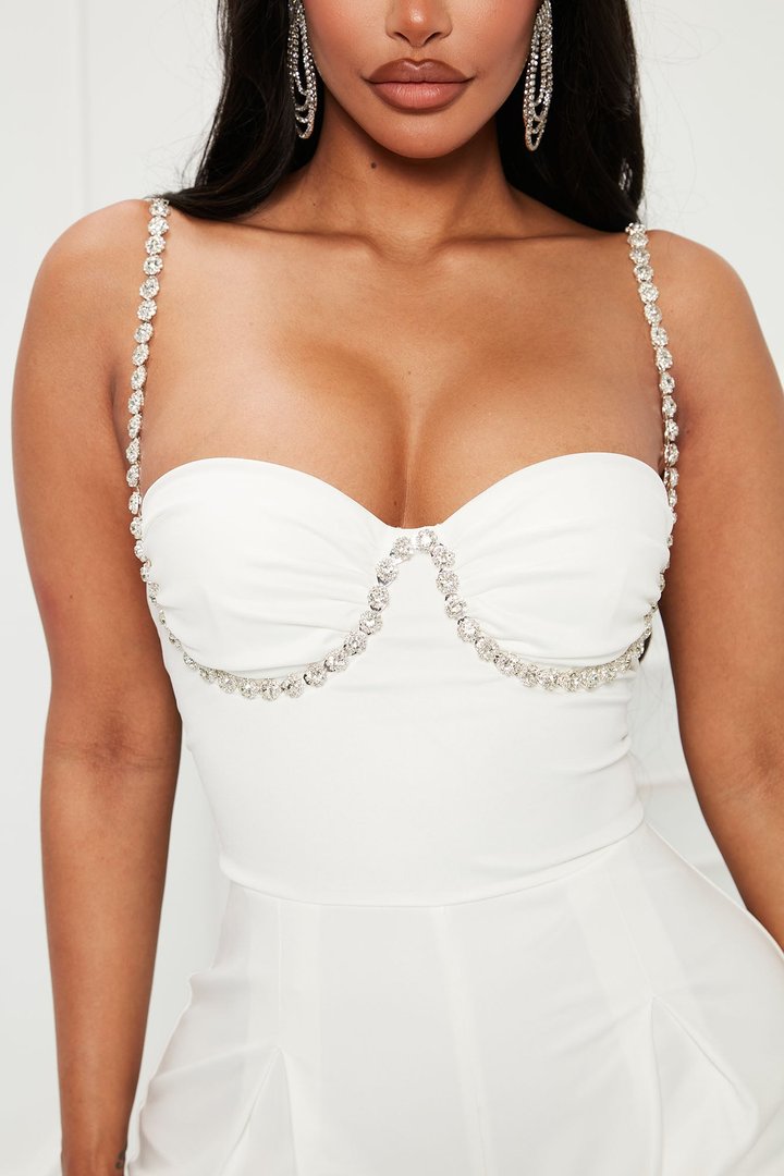 Let's Get Married Jumpsuit - White