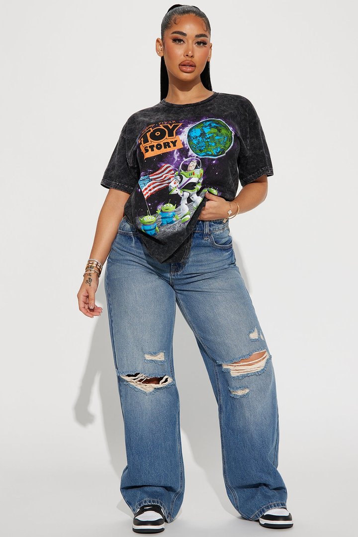 Buzz Lightyear Toy Story Graphic Tee - Black Wash
