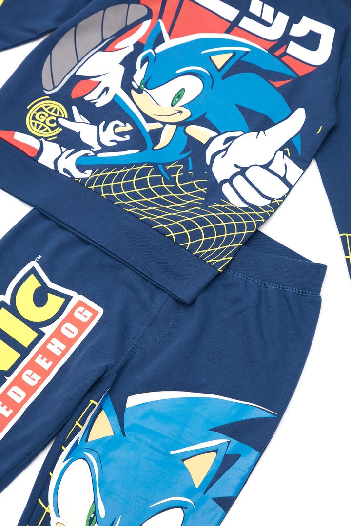 Mini Sonic The Hedgehog Jogger Set - Navy