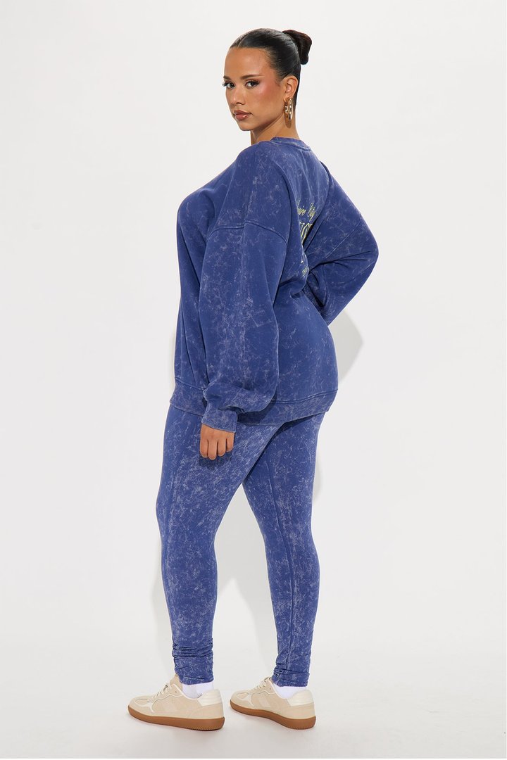 Empire City Fleece Legging Set - Blue