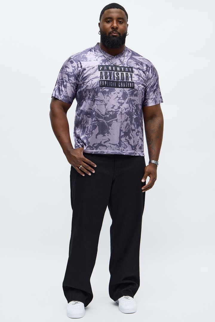 Parental Advisory Tree Camo Mesh Jersey - Grey