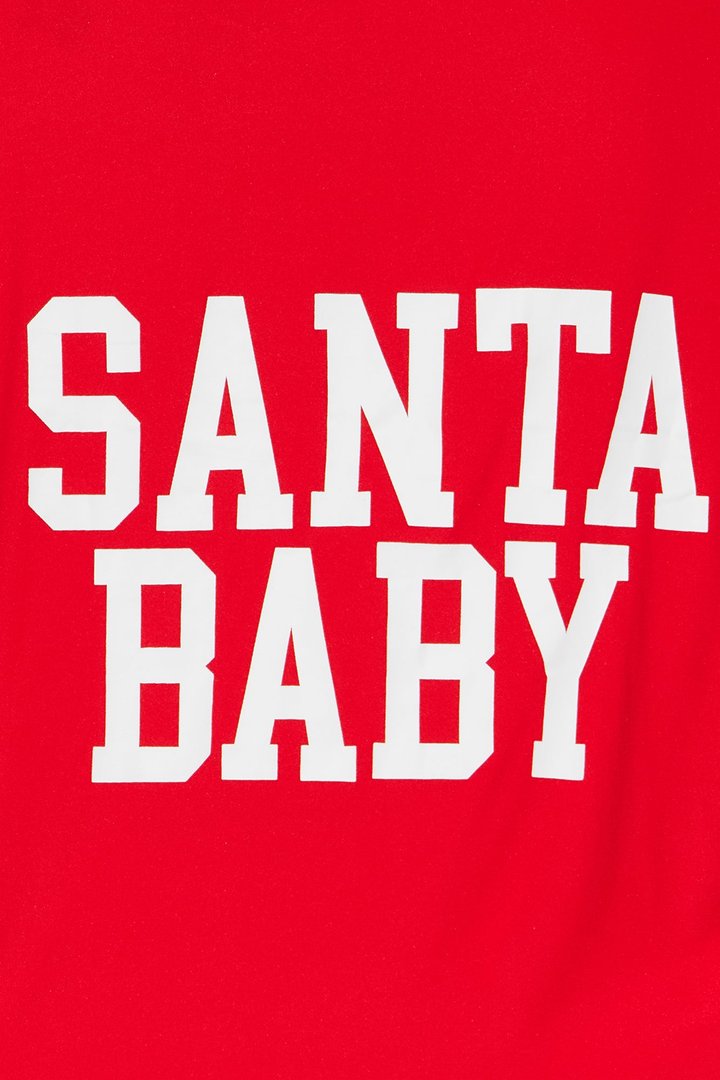 Santa Baby 3 Piece Long Sleeve PJ Pant Set - Red/White