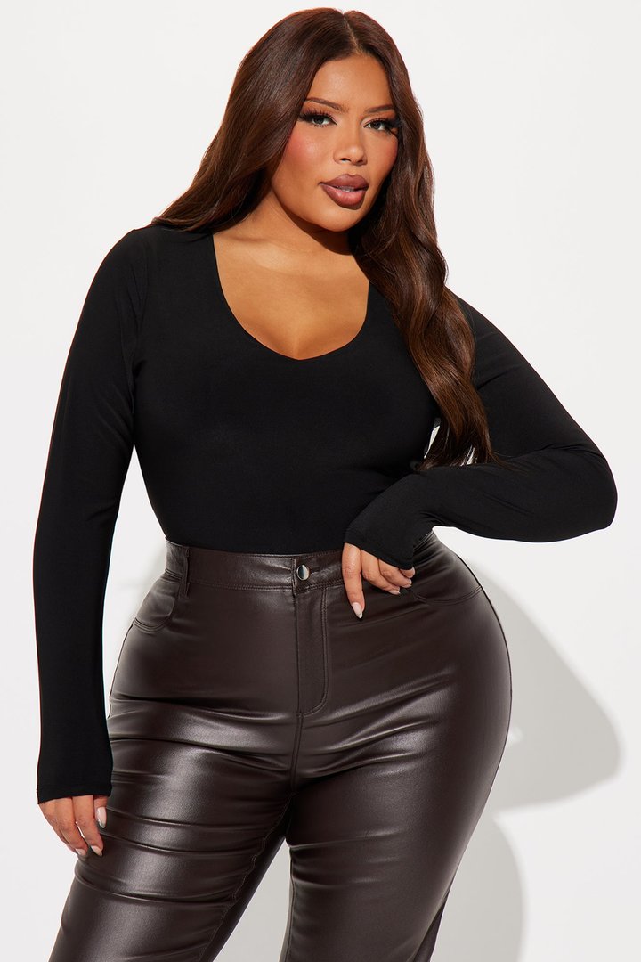 Obsessed With Me Bodysuit - Black