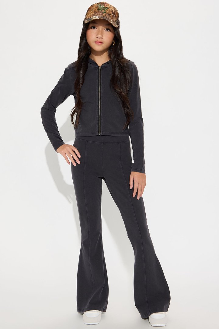 Mini Need Me Vintage Wash Pant Set - Black