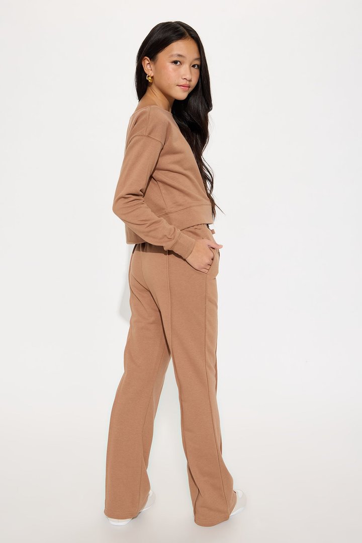 Mini Easy Going Pant Set - Taupe
