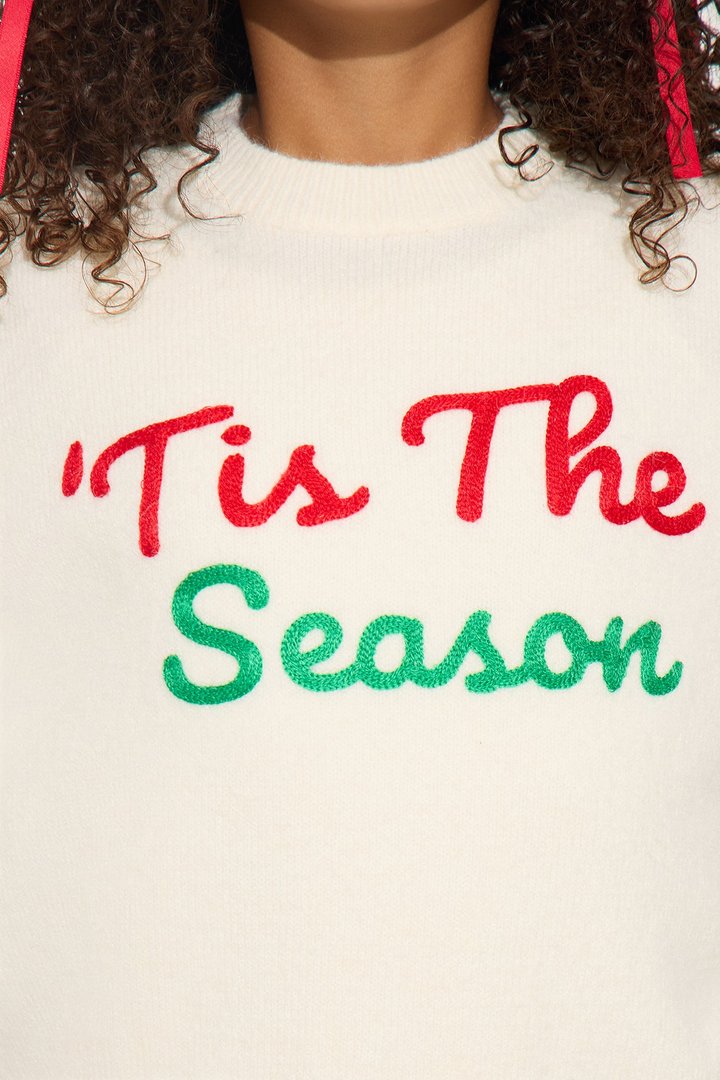 Mini 'Tis The Season Sweater - Ivory/combo