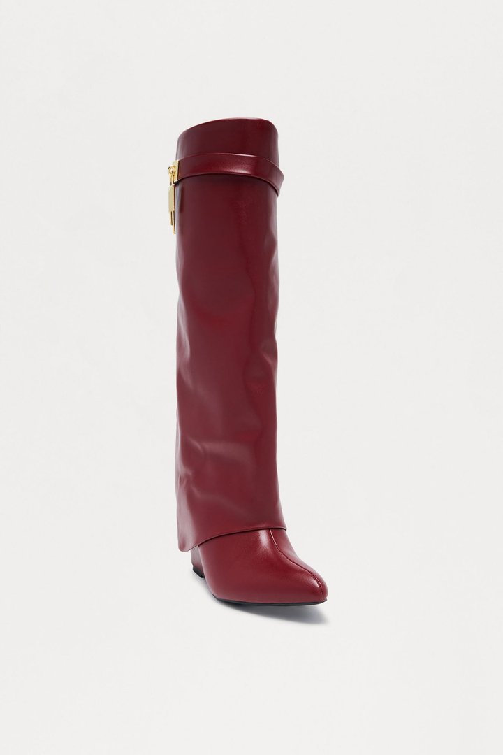 Big City Dreams Boots - Burgundy