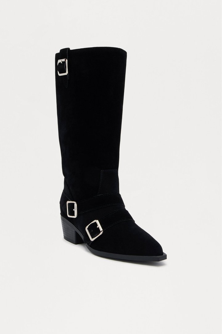 Easy Rider Buckle Boots - Black