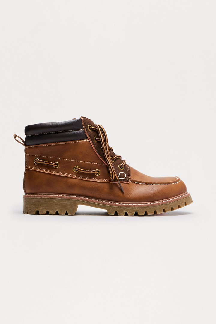 Mini Under Control Lace Up Boots - Brown