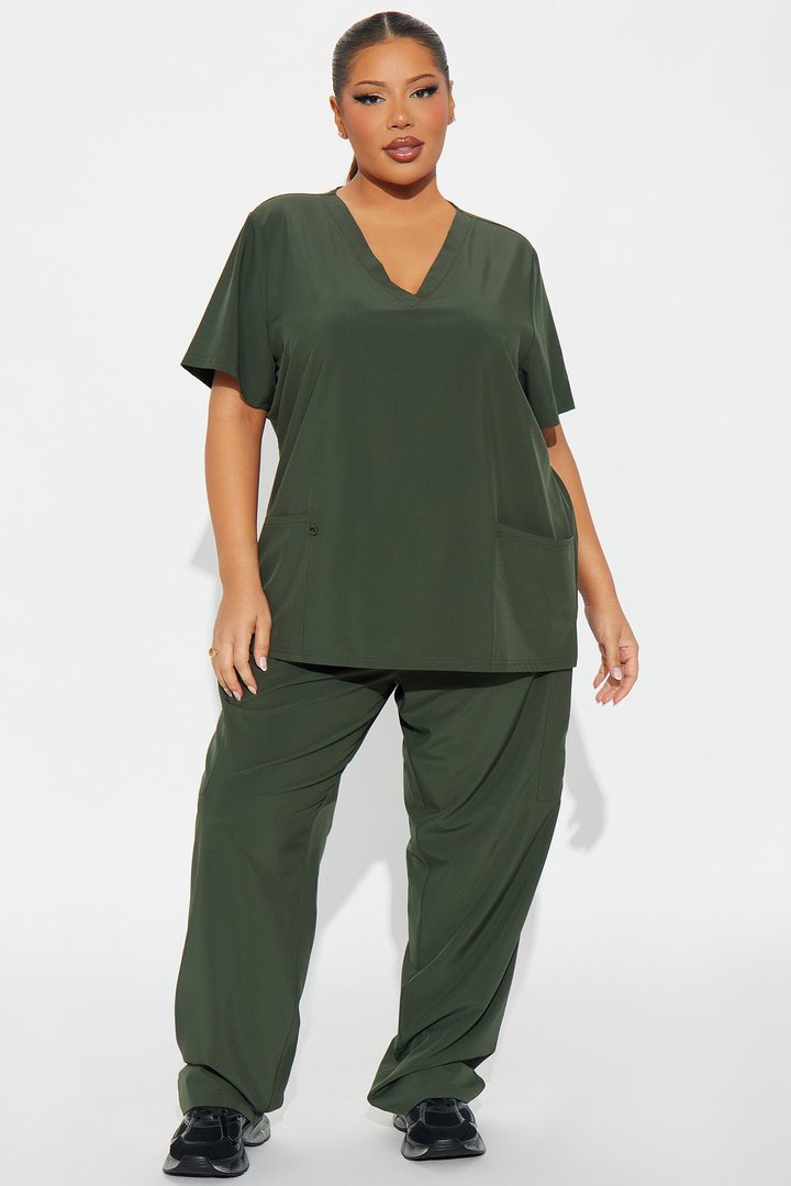 On Call Stretch Uniform Scrub Set - Olive