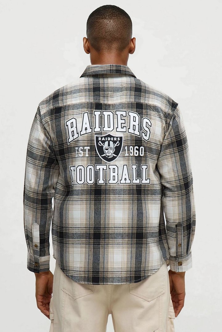Raiders Flannel - Cream/combo