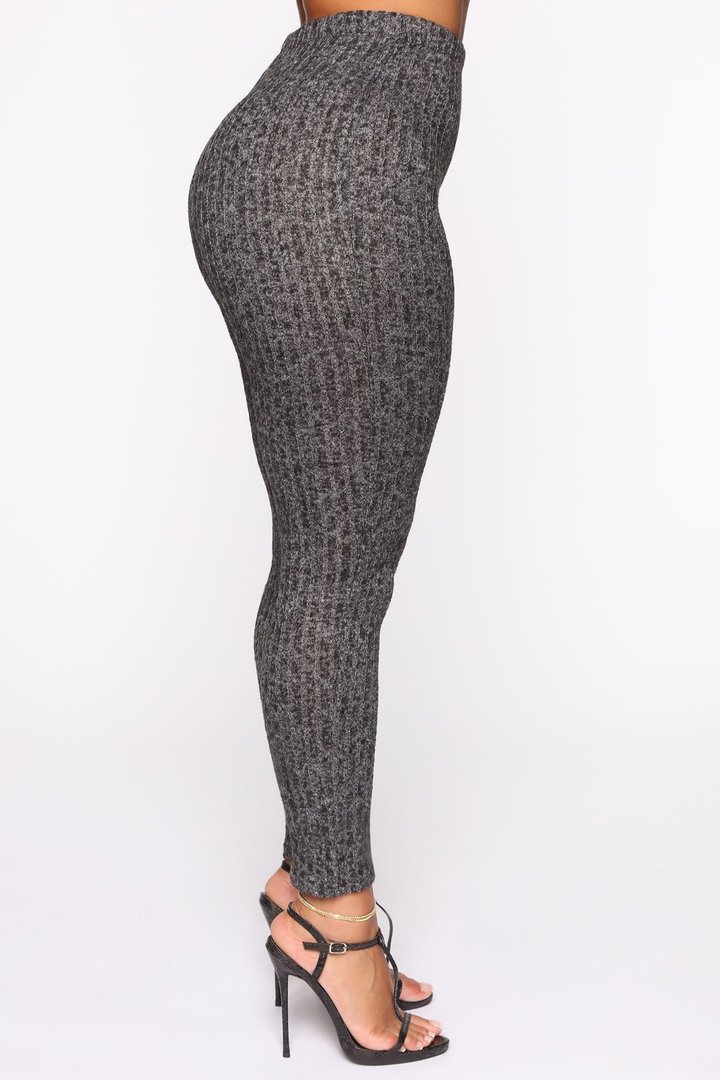 Feeling The Chill Sweater Set - Charcoal