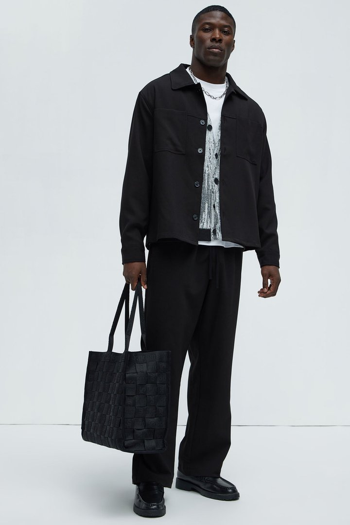 Ronan Straight Trousers - Black