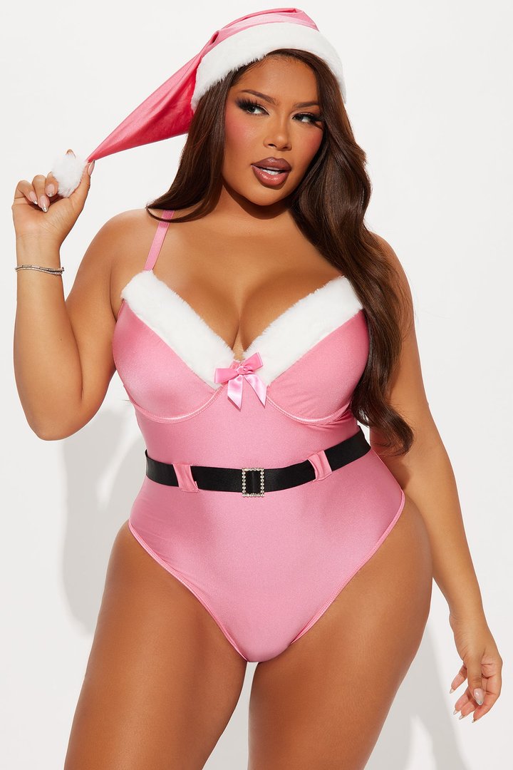 Santa Honey 2 Piece Teddy Set - Pink