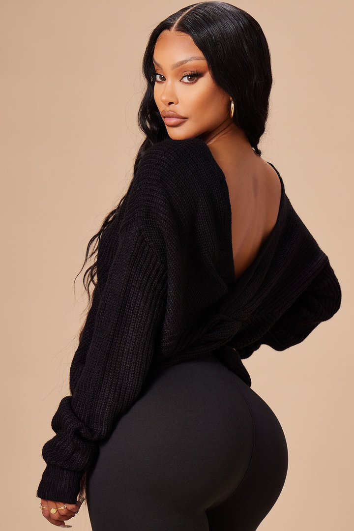 Falls Favorite Girl Sweater II - Black