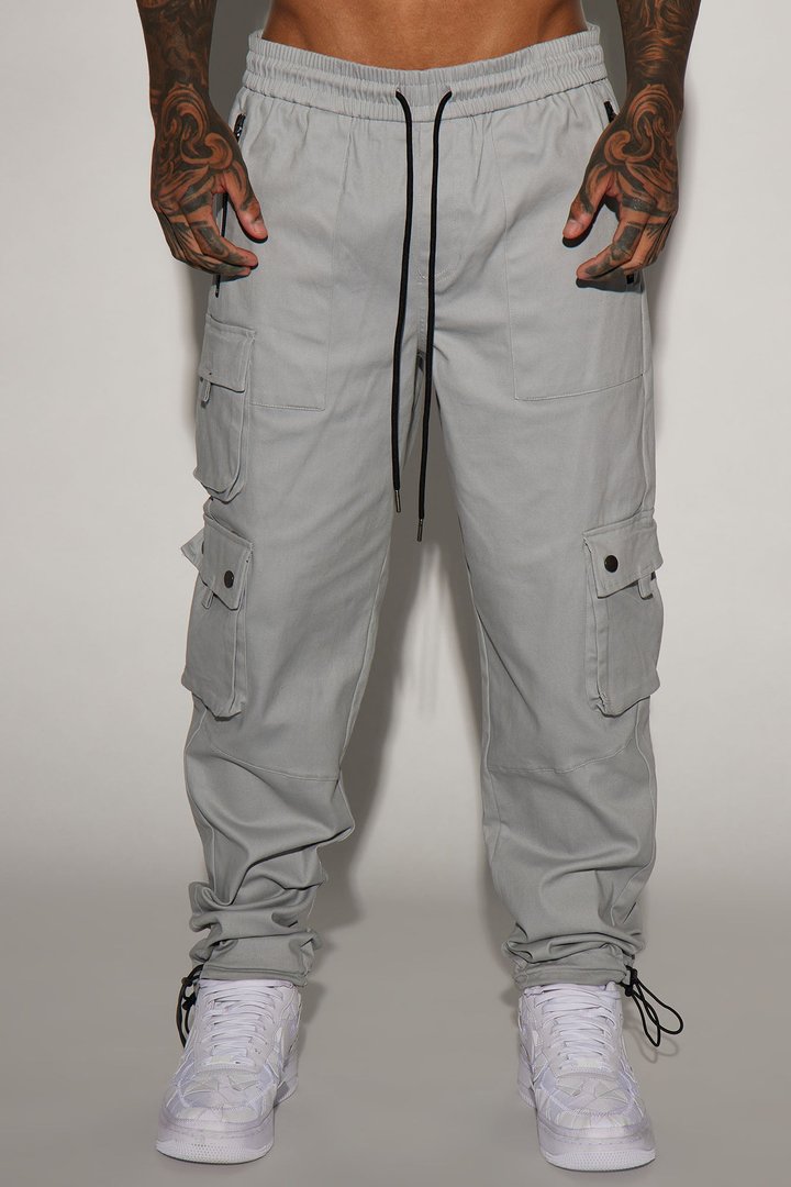 Roaming Twill Cargo Pants - Grey