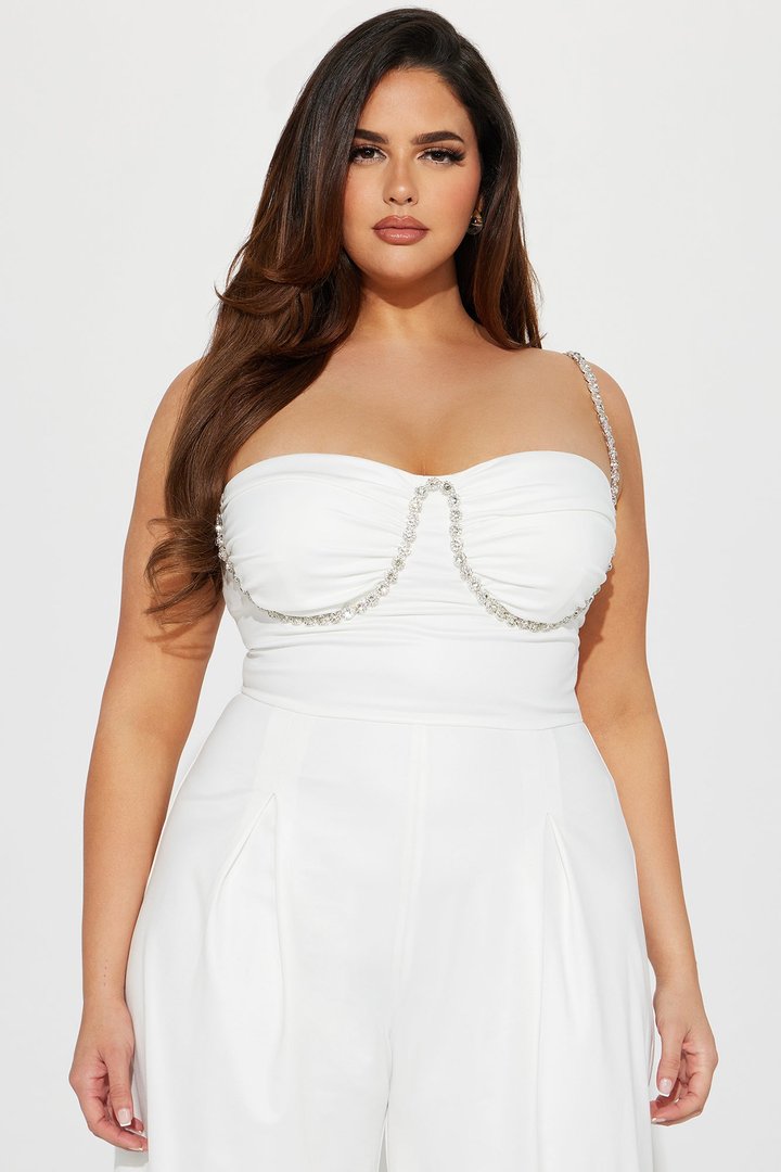 Let's Get Married Jumpsuit - White