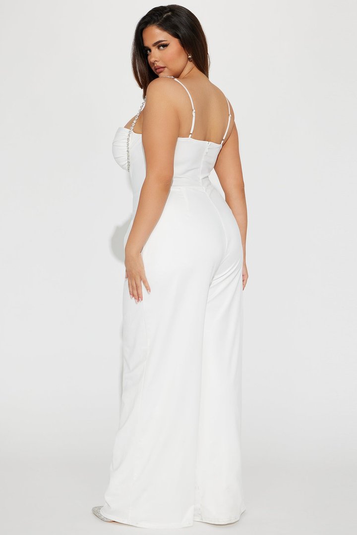 Let's Get Married Jumpsuit - White