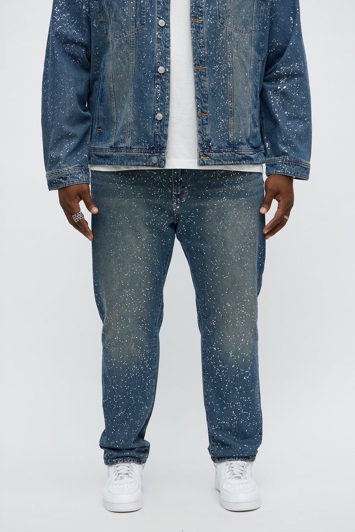 Slim Shimmering Nights Jean - Vintage Blue Wash