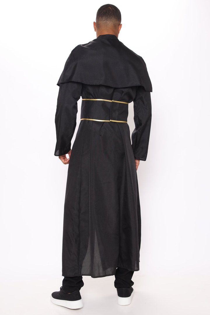 Priest 2 Piece Costume Set - Black