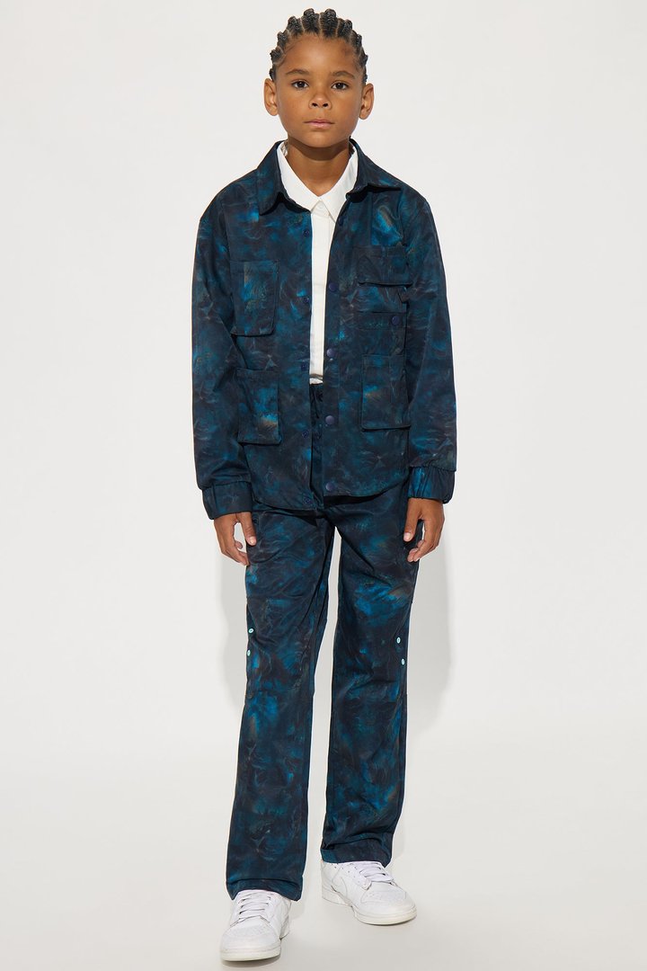 Mini Relaxed Viktor Utility Jacket - Blue/combo