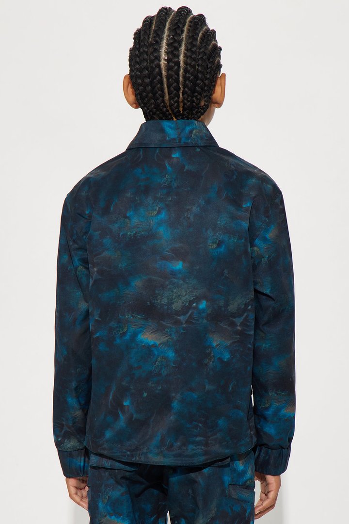 Mini Relaxed Viktor Utility Jacket - Blue/combo