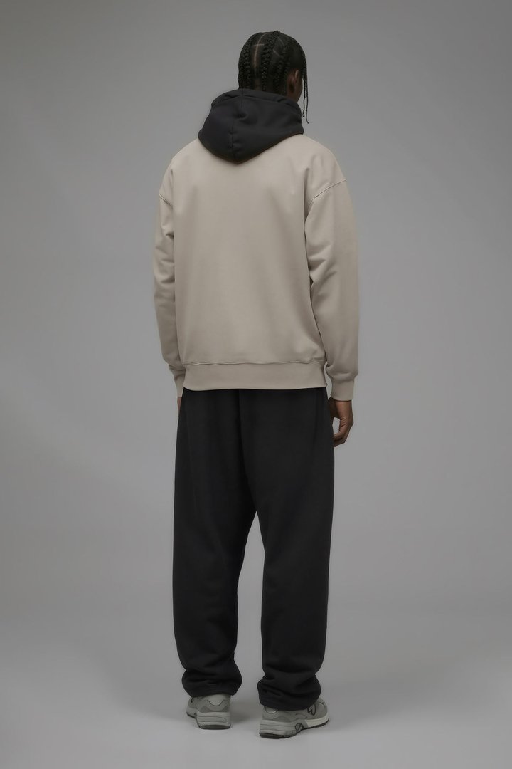 410 Oversized Colorblock Hoodie - Sand
