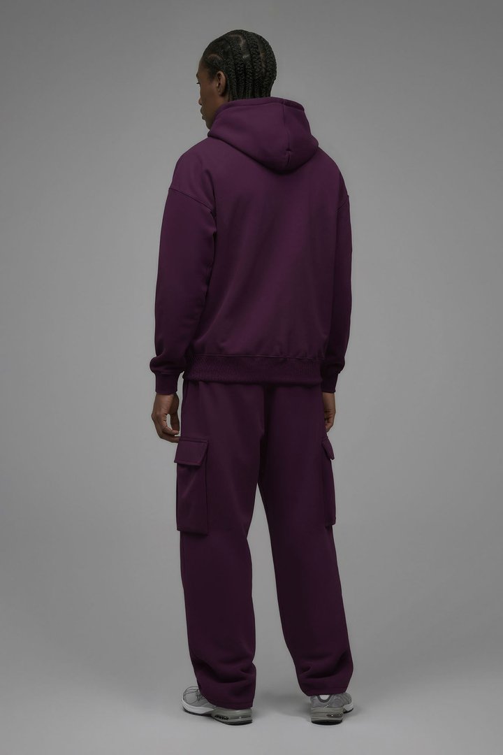 410 Oversized Zip Hoodie - Plum