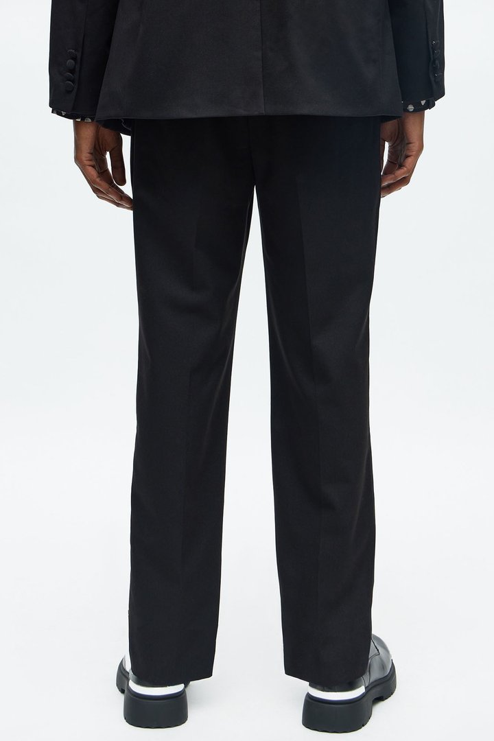Slim Lafayette Pleated Trouser - Black