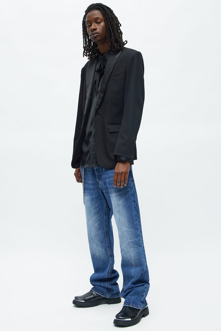 Silver Lake Atelier Peak Lapel Blazer - Black