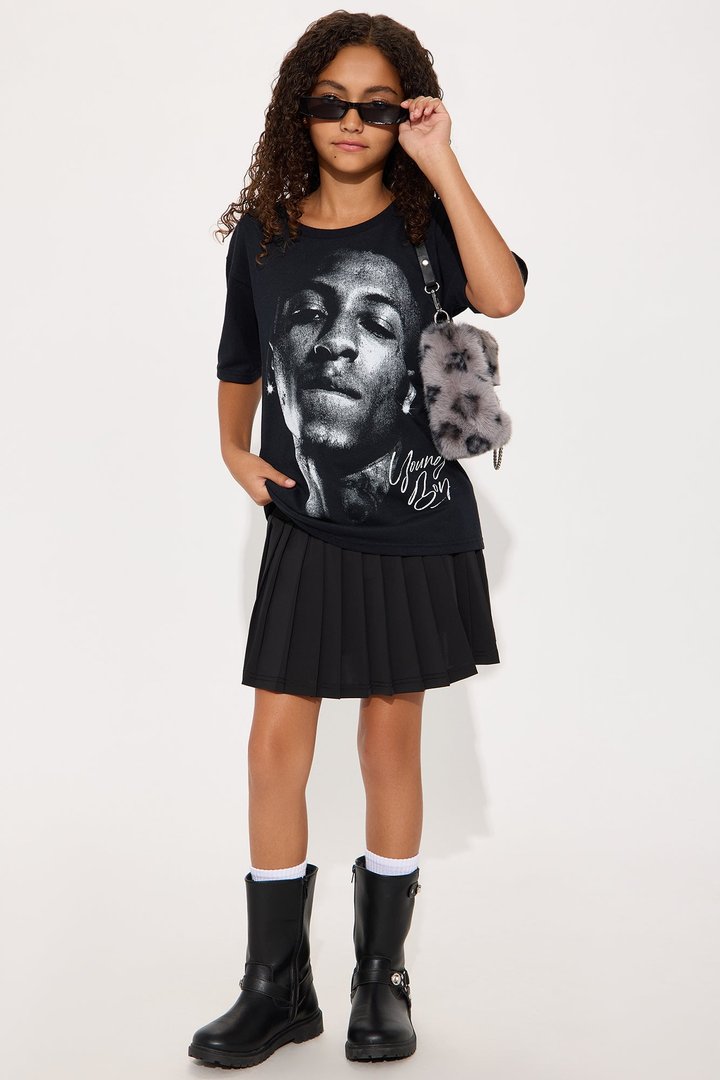 Mini Free Young Boy NBA Oversize Tee - Black
