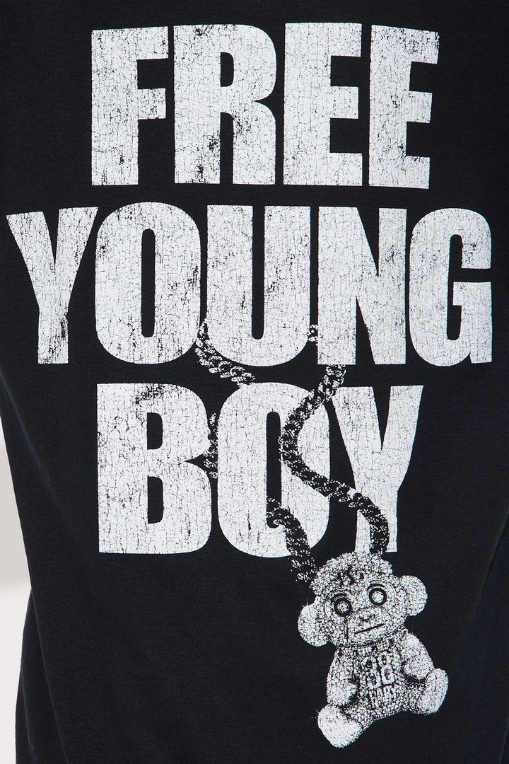 Mini Free Young Boy NBA Oversize Tee - Black