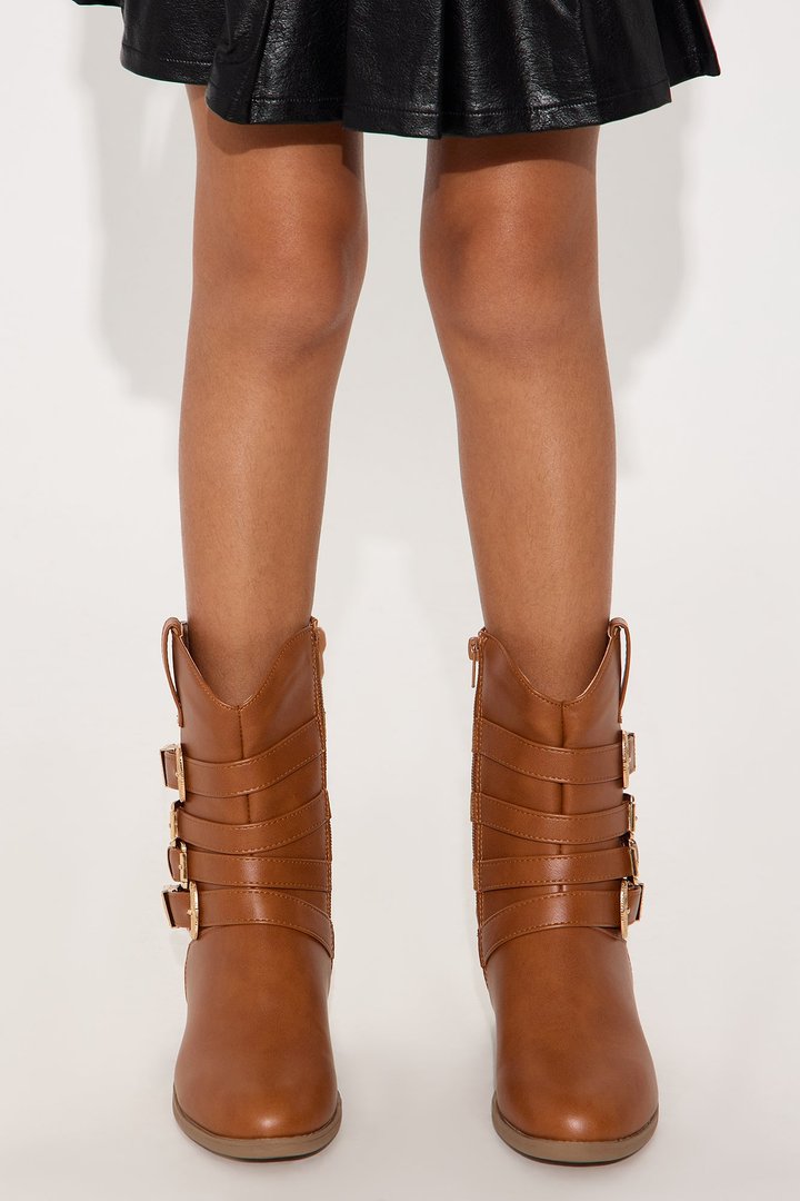 Mini Along For The Ride Cowboy Boots - Tan