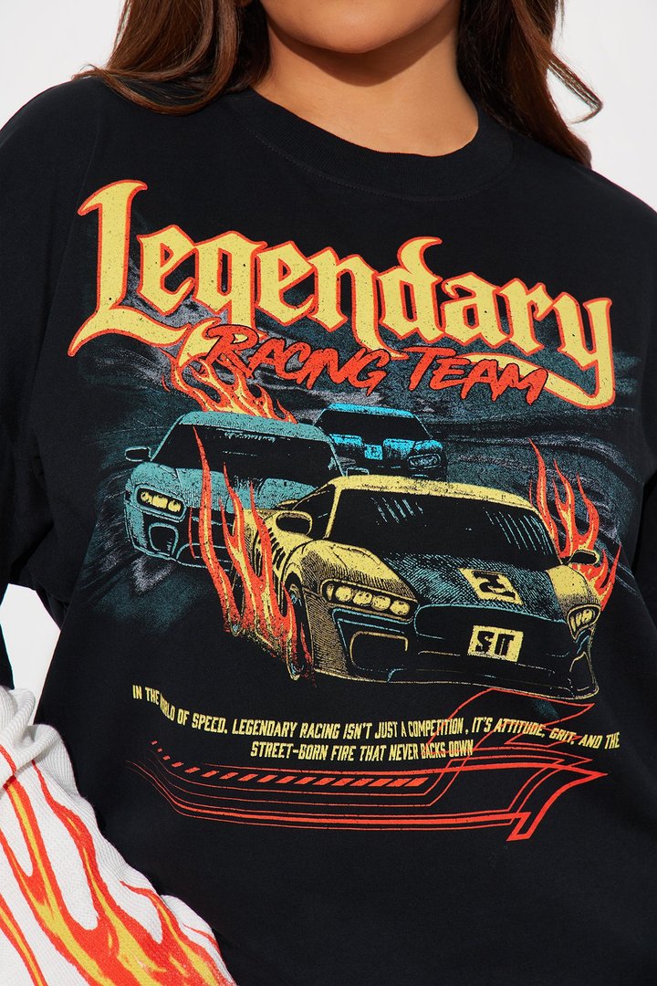 Legendary Flames Thermal 2fer Tee - Black/White