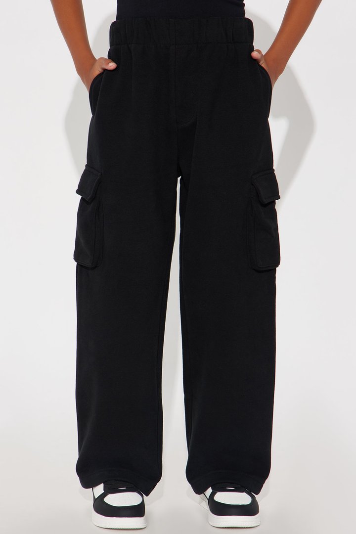 Mini 410 Baggy Cargo Sweatpants - Black