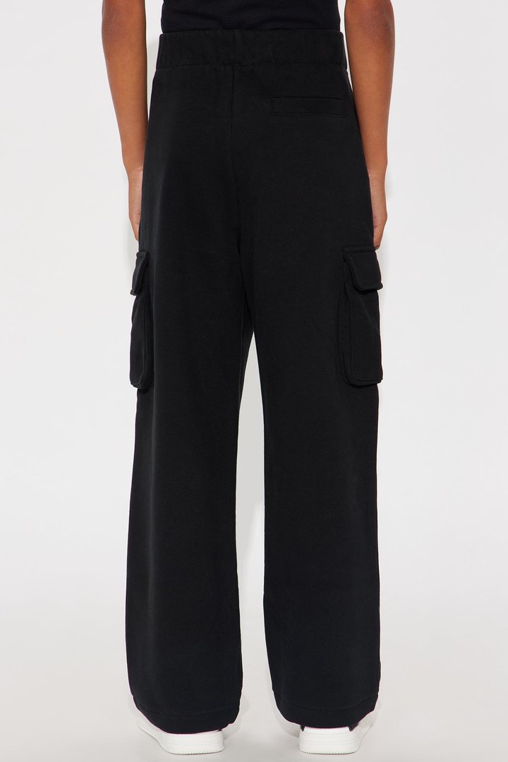 Mini 410 Baggy Cargo Sweatpants - Black
