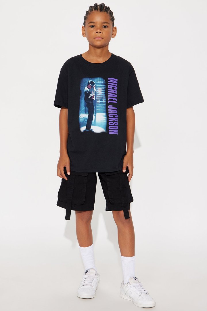 Mini Michael Jackson Billie Jean Short Sleeve Tee - Black