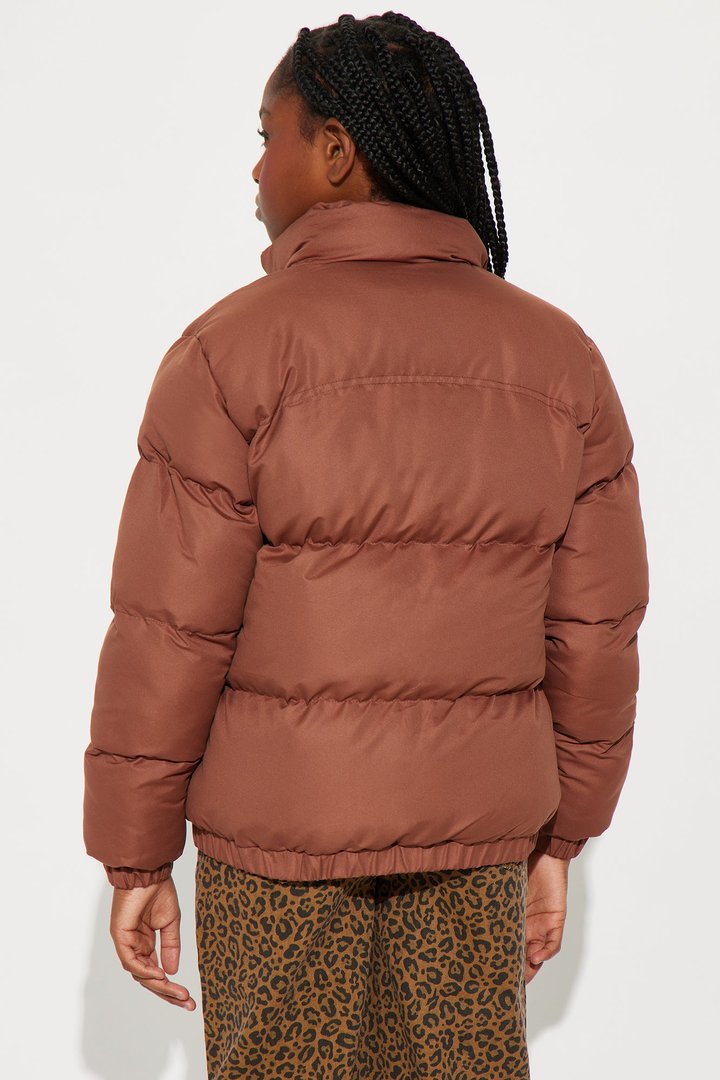 Mini Loyalty Puffer Jacket - Brown
