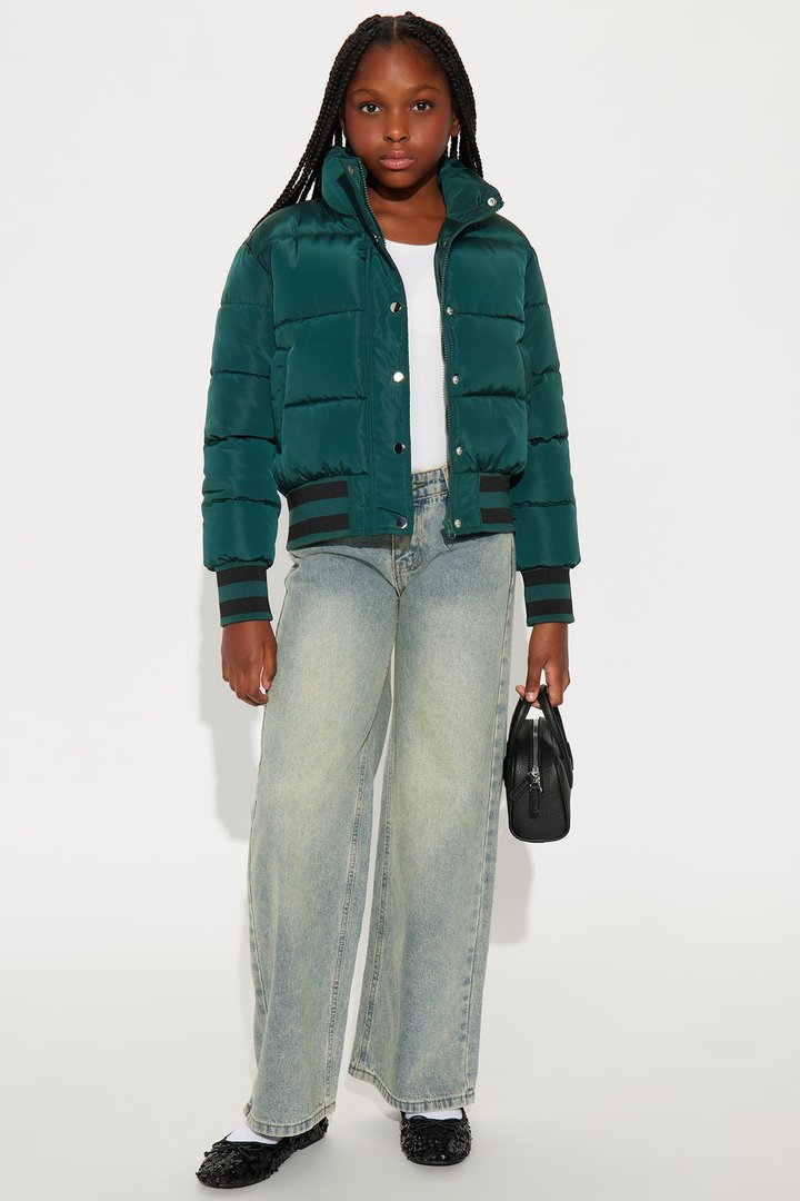 Mini Mrs. Jackson Puffer Jacket - Olive