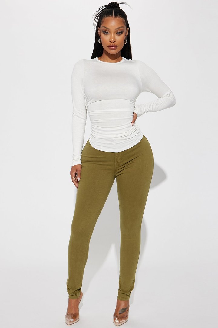 Raven Ruched Top - Off White