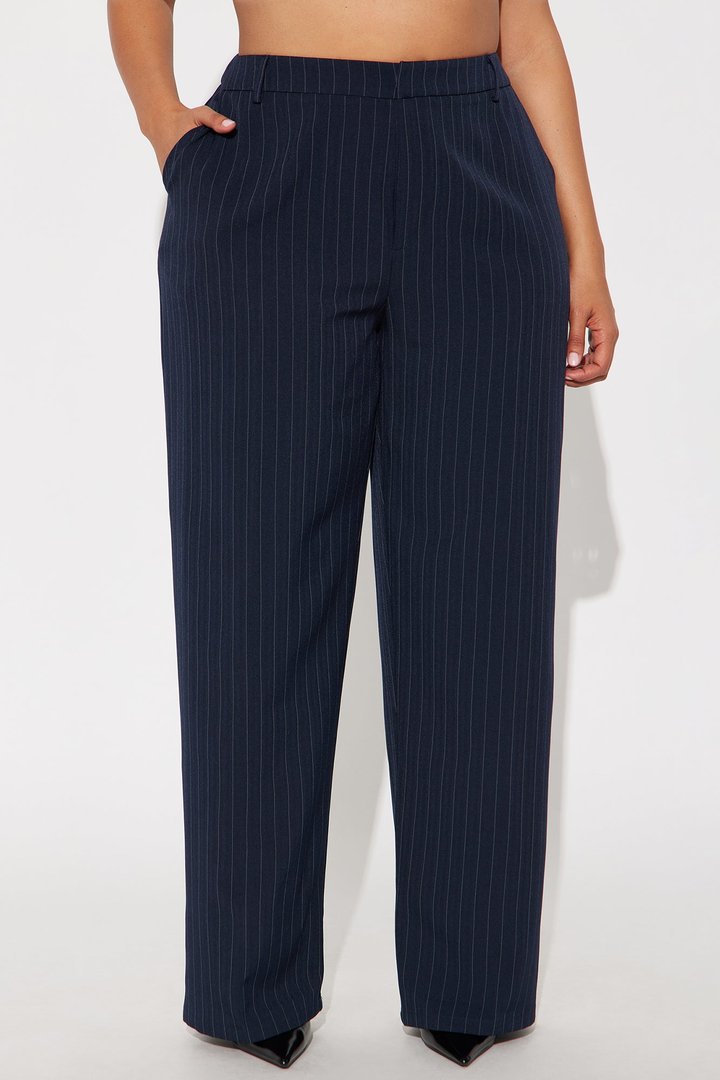 Focus Forward Pinstripe Trouser Pant 32″ - Navy/combo