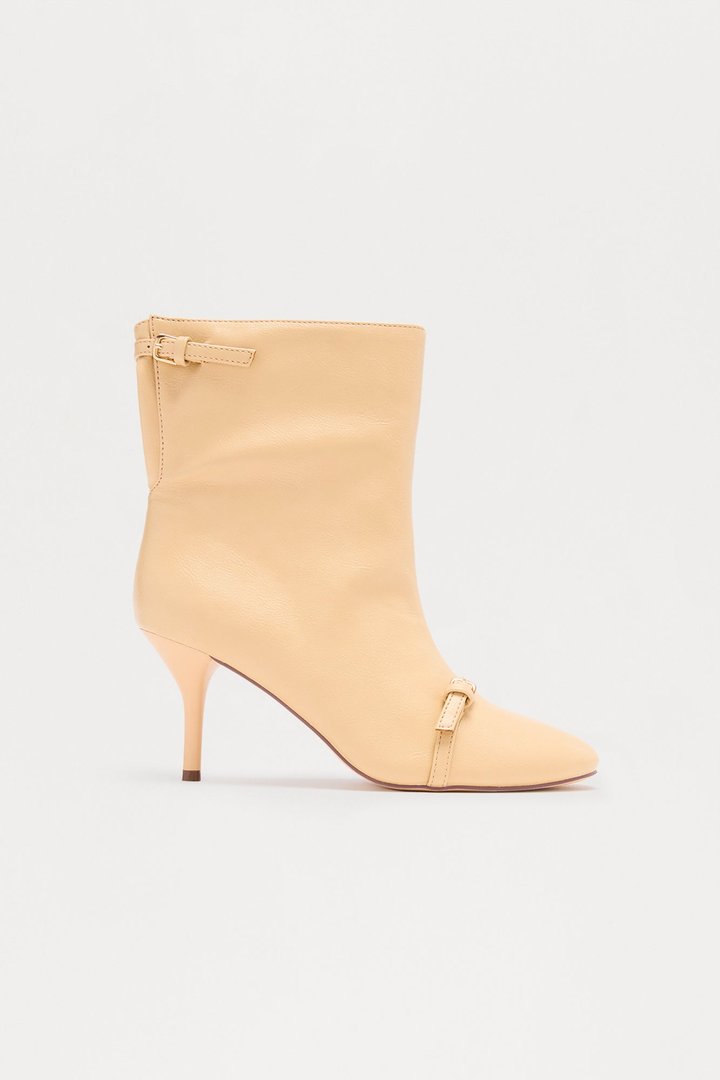 Paxie Buckle Booties - Sand