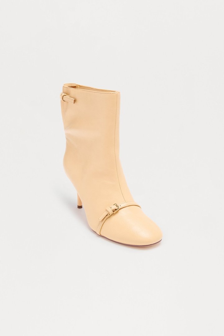 Paxie Buckle Booties - Sand