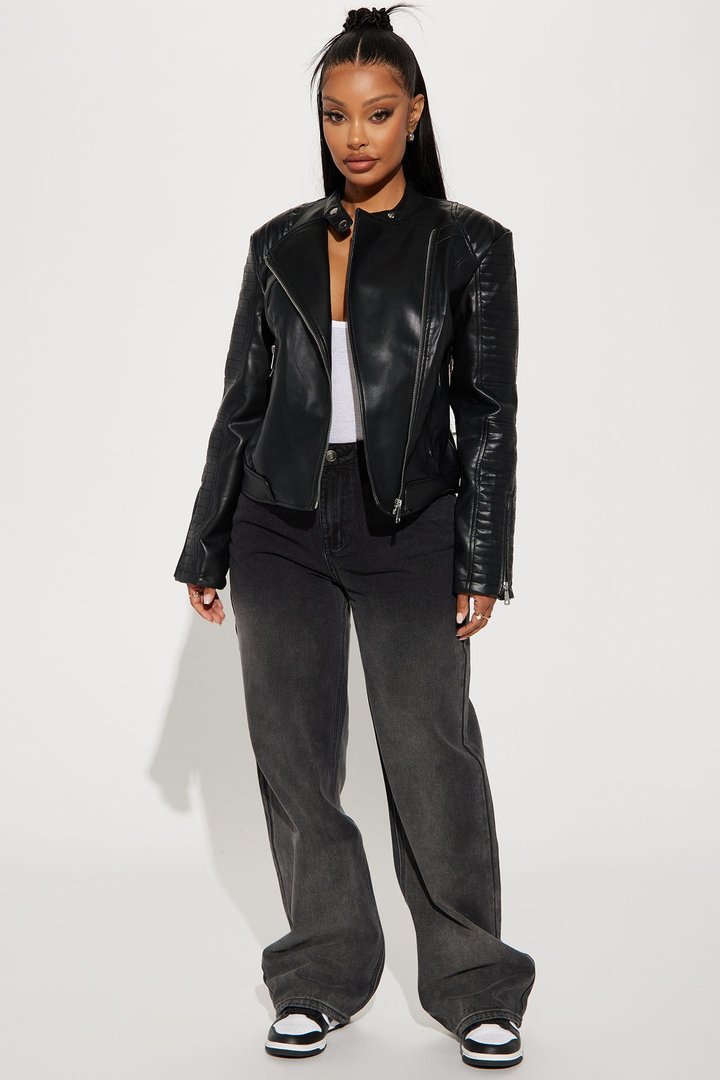 Mariah Moto Jacket - Black